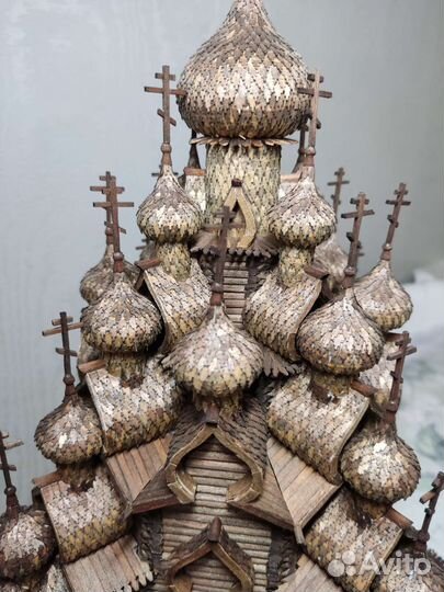 Макет церкви Преображения Господня 1714 г. о.Кижи
