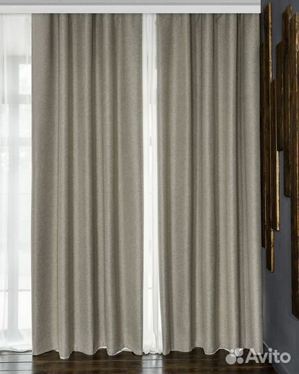 Блэкаут шторы Массимо Циркон готовые и на заказ