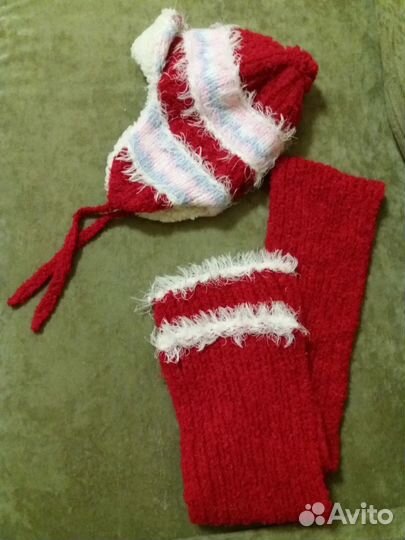 Шапка и шарф зимние