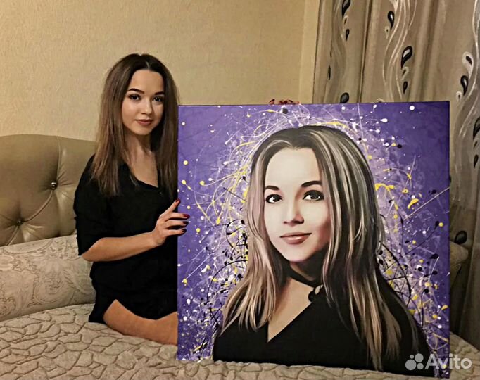 Портрет по фото 50на70 см