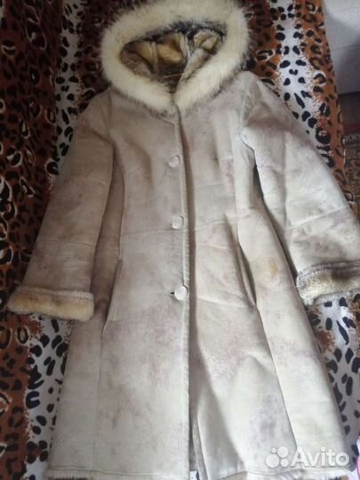 Дубленка натуральная женская 46 48 размер