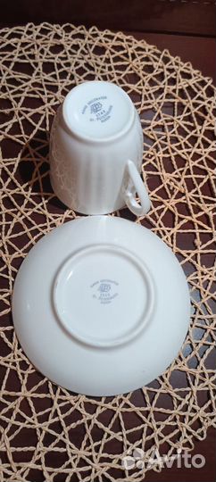 Лфз Кофейная пара костяной фарфор в идеале