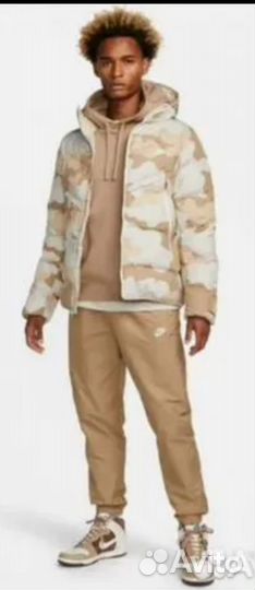 Пуховик Nike Beige Camo Jacket, XL,оригинал