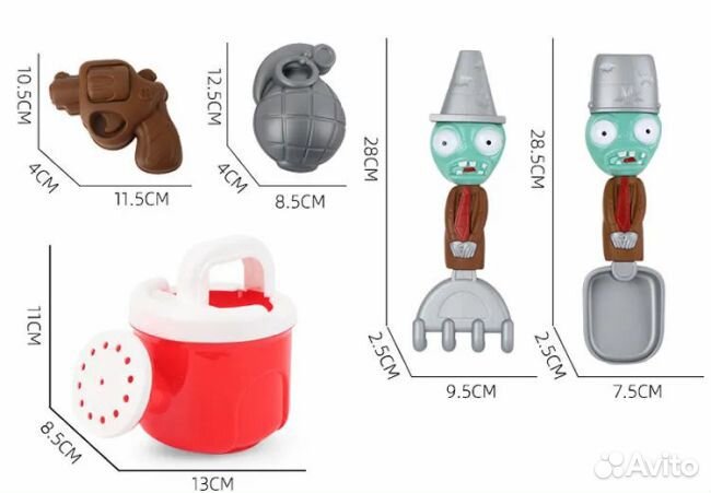 Набор игрушек для песочницы Растения против Зомби