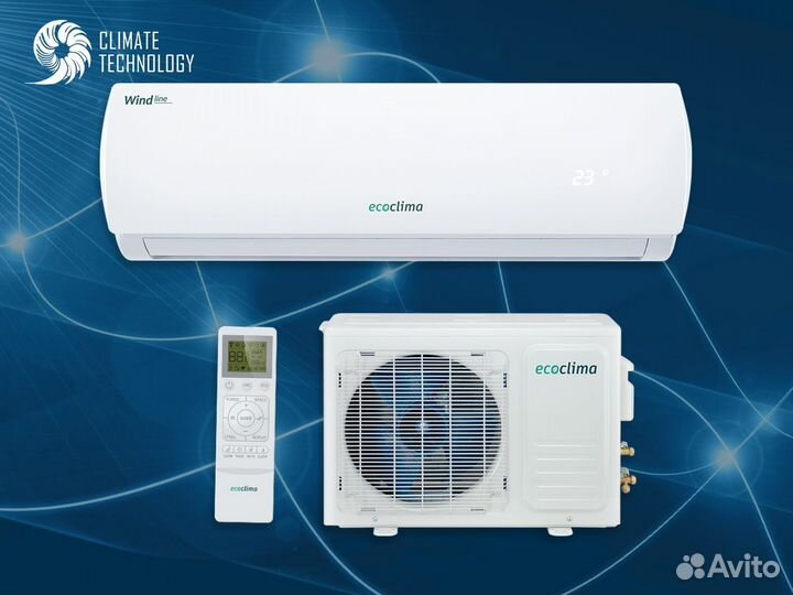 Кондиционер ecoclima wind line (White) Inverter