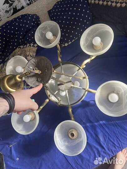 Люстра потолочная бу