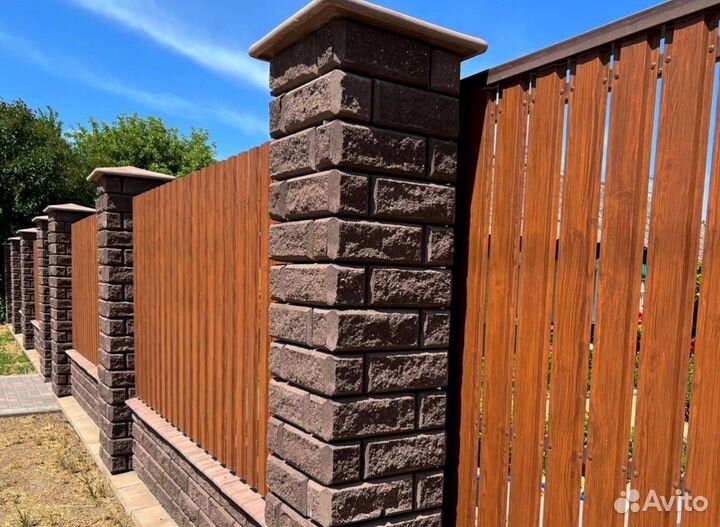 Забор из профнастила с установкой