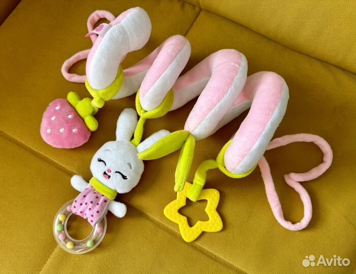 Игрушка подвеска зайка мякиши