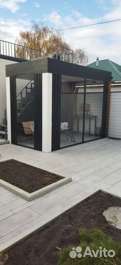 Жидкие окна на терассу