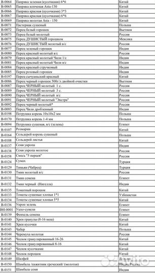 Специи и приправы,прессованные дрожжи