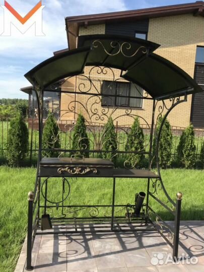 Мангал с крышей