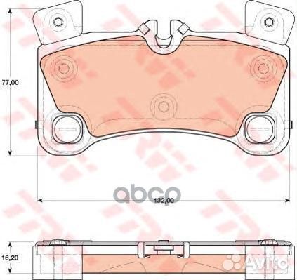 Колодки тормозные GDB1775 TRW