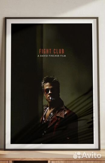 Постер фильм Бойцовский клуб 40х30см Fight Club