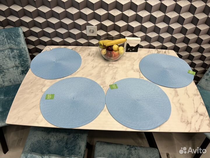 Салфетка 4 шт. на обеденный стол плейсмат 37 см