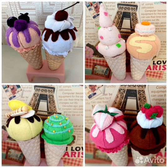 Сладости из фетра