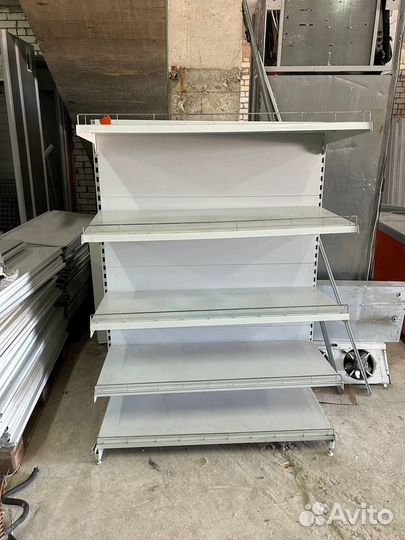 Стеллаж металлический пристенный бу 4 полки