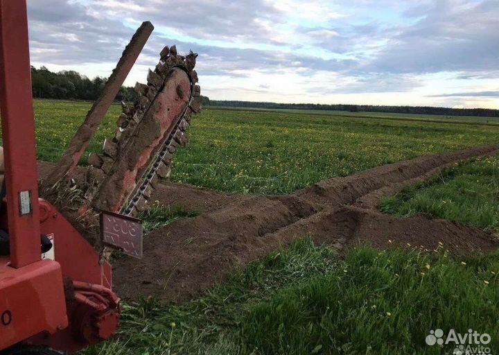 Услуги малогабаритной бары траншеекопатнля