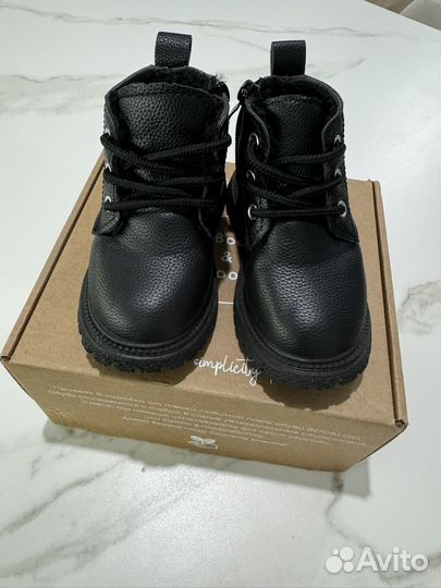 Ботинки утепленные демисезонные boo&loo 23