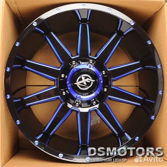 Диски 1077 10/20 5x127 ET-24 d78.1 gloss blackblue