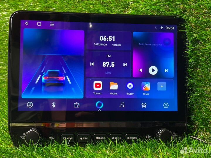 Магнитола андроид в стиле тесла