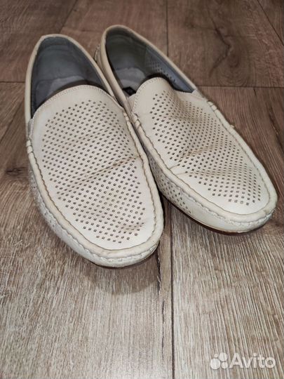 Мокасины кожаные