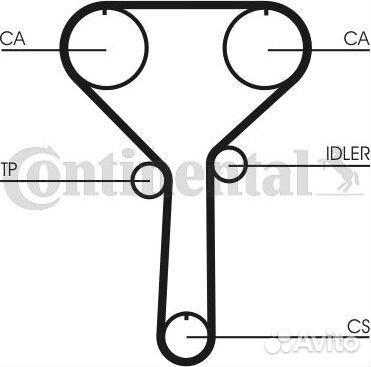Ремень грм Kia Shuma II 2001-2004