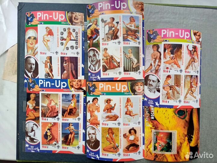 Альбом чистых марок спорт,космос