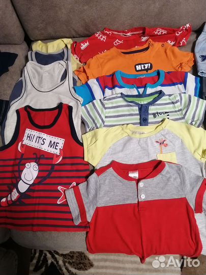 Футболки и шорты для мальчика 80 86