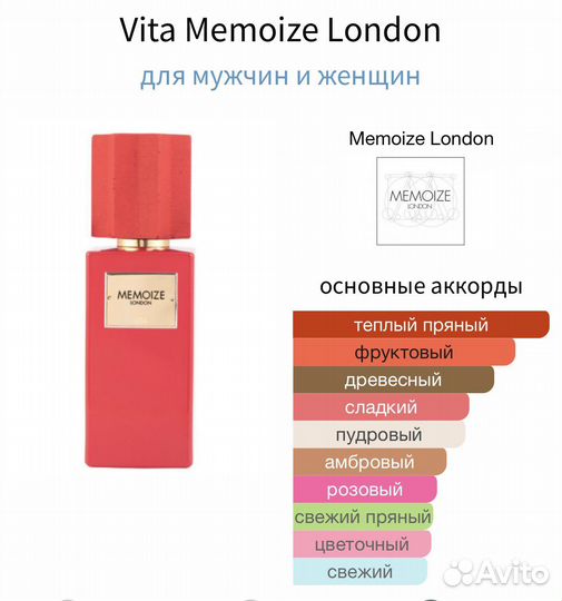 Vita Memoize London Extract de parfum