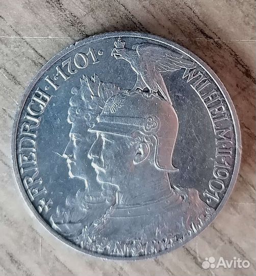 Монеты серебро Пруссия 2 марки 1901