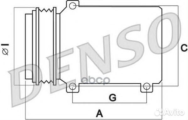 Компрессор кондиционера DCP02042 Denso