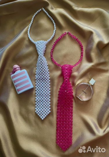 Галстук розовый