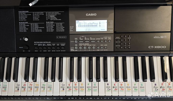 Синтезатор casio ct x800 и аксессуары