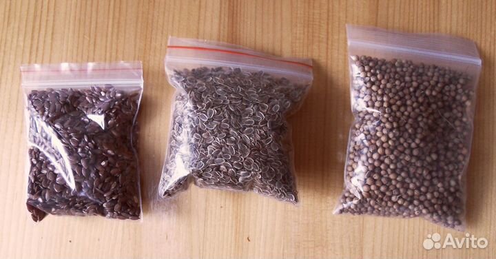 Семена Укроп Кориандр Лен Цена за набор
