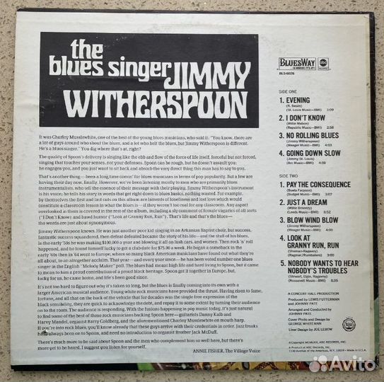 Jimmy Witherspoon - A Spoonful Of Soul/ The Blues