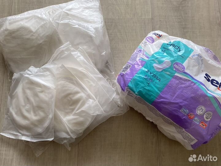 Прокладки послеродовые и вкладыши лактационные