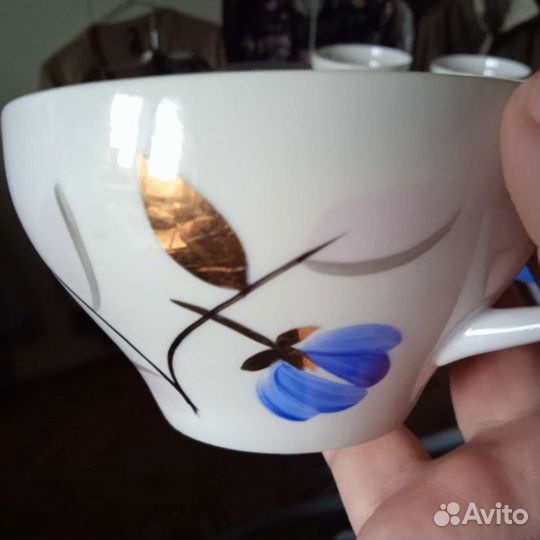 Чашка с блюдцем дулево