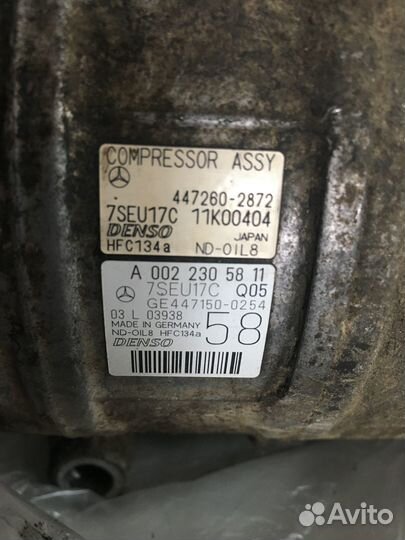 Компрессор кондиционера MB w 164 рестайлинг