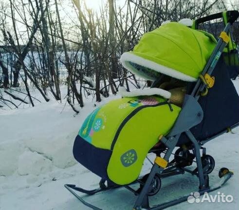 Санки коляска nika