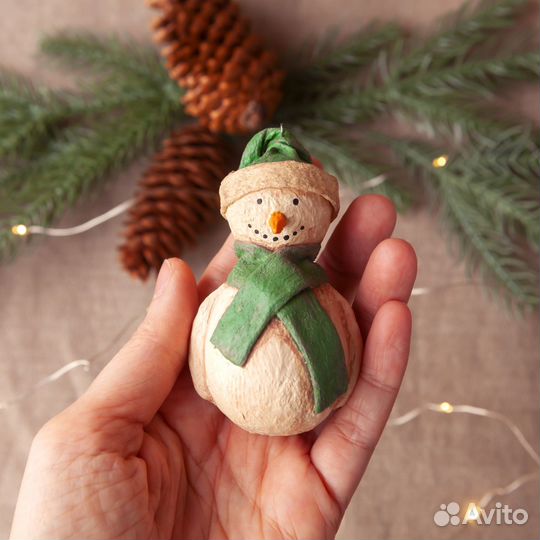 Ёлочная игрушка снеговик