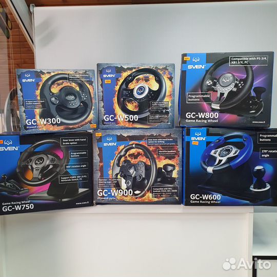 Руль с педалями для пк, PS3, PS4, xbox 360, ONE