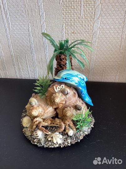 Сувенир с натуральными ракушками