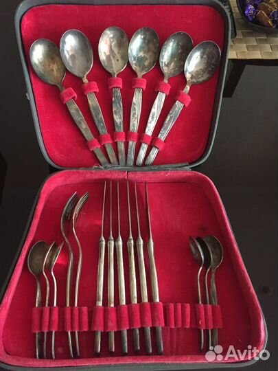 Набор столовых приборов мельхиор СССР