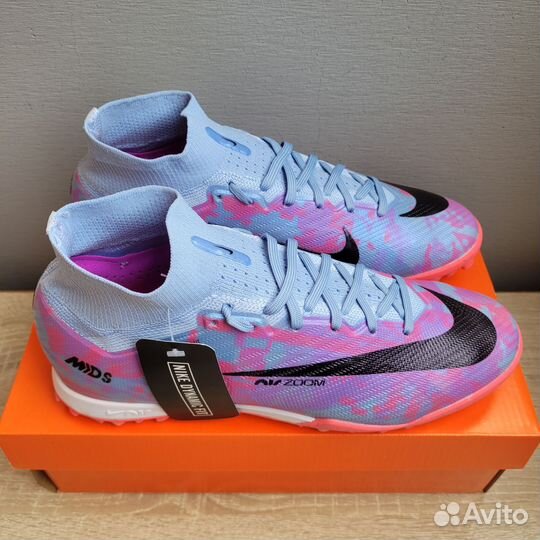 Футбольные бутсы сороконожки Nike Air Zoom