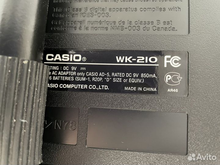 Синтезатор casio wk 210