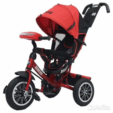 Велосипед BMW трехколесный, светомуз. панель