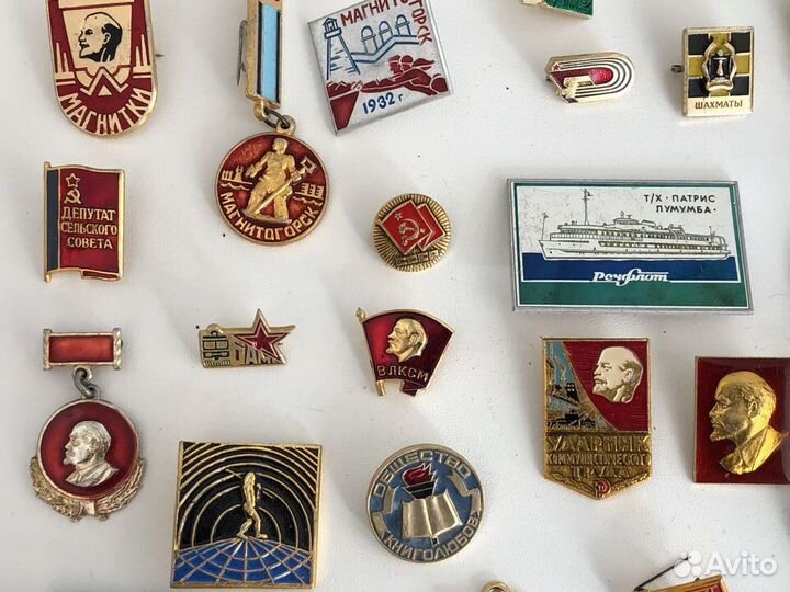 Значки разные, металл, СССР