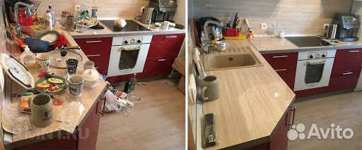 Уборка квартир, домов, нежилых помещений, мытьё ок