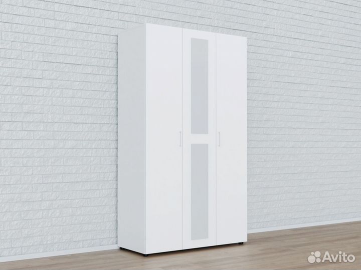 Шкаф 3 дв Токио, белый