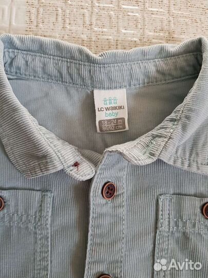 Вельветовая рубашка доя мальчика 92 размер